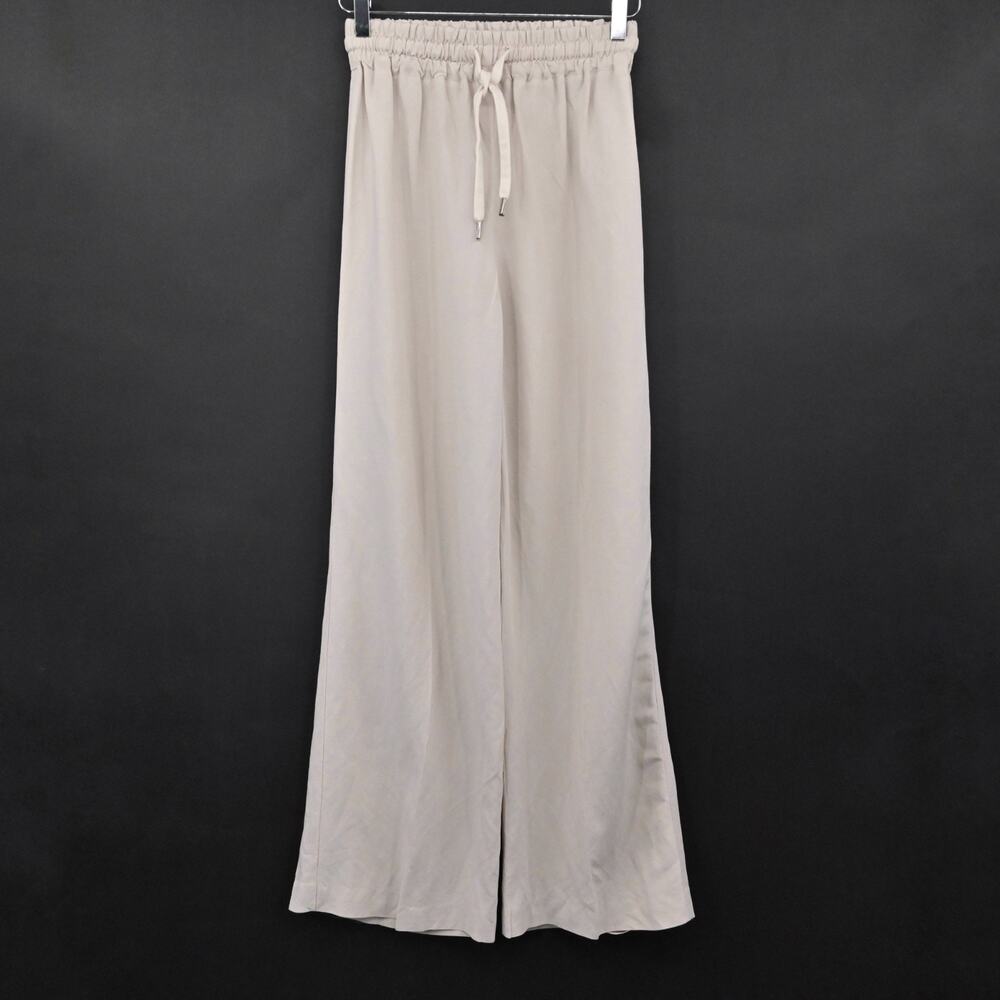 BARBARA ALVISI Womens Wide Leg Pants Size XS Linen Drawstring Minimalist Italy - Picture 1 of 12